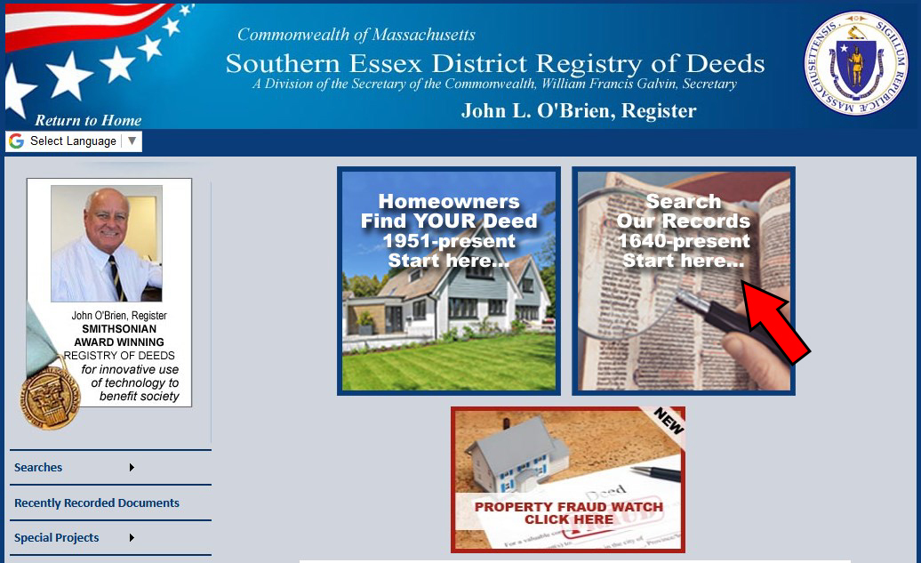 South Essex search home page